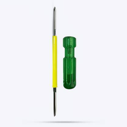 Buram green 2 in 1 Stubby Screwdriver