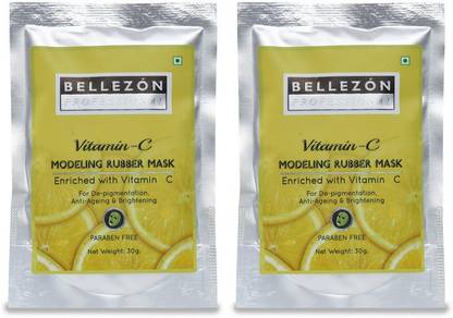 Bellezon professional Vitamin C Modelling Rubber Mask Pack of 2 | Face Mask