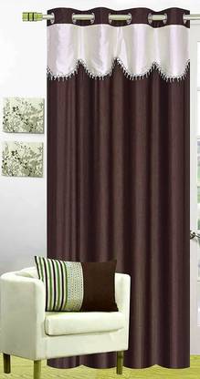 SVRJ HOSIARY 210 cm (7 ft) Polyester Semi Transparent Door Curtain Single Curtain