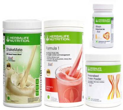 Herbalife Nutrition FORMULA1STRAWBERRY500PROTIEN200GAFRESHENERGYDRINK GINGER 50 G SHAKEMATE 500 G Energy Drink
