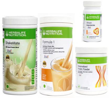Herbalife Nutrition FORMULA1 ORANGE 500 PROTIEN 200 GAFRESHENERGYDRINK PEACH50 +SHAKEMATE 500 G Whey Protein