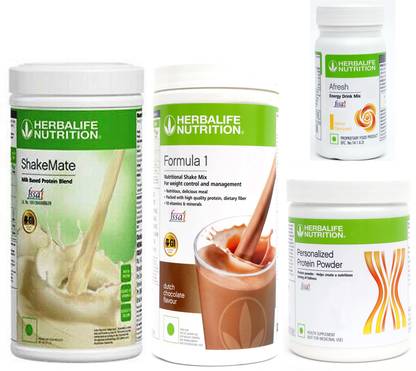 Herbalife Nutrition FORMULA1CHOCOLATE 500 PROTIEN 200 GAFRESHENERGYDRINK LEMON50 +SHAKEMATE 500 G Plant-Based Protein