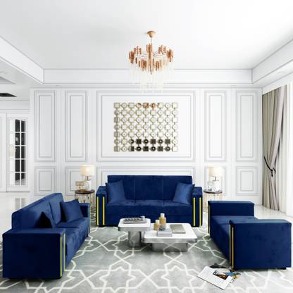 Bharat Lifestyle Fabric 3 + 2 + 2 Sofa Set