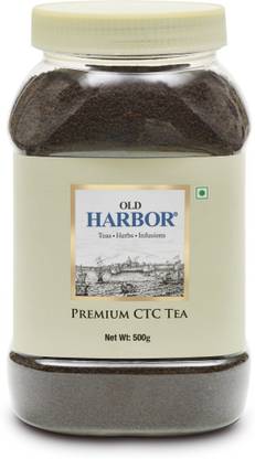 Old Harbor Tea PREMIUM CTC BLACK TEA JAR 500 GM Unflavoured Tea Box