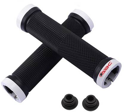 BYKING Premium Quality Cycling Lock-on Anti-slip Bicycle Handle Grips, Color- White Bicycle Handle Grip