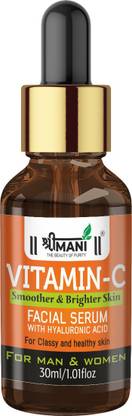 SHREE MANI Vitamin C Face serum with Hyaluronic Acid for Brightening and Anti Aging