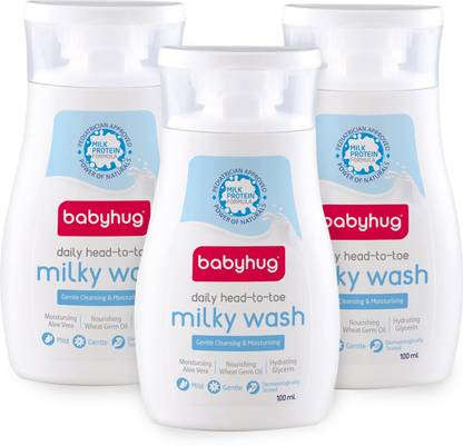 babyhug Daily Head to Toe Milky Wash 100ml - Pack of 3
