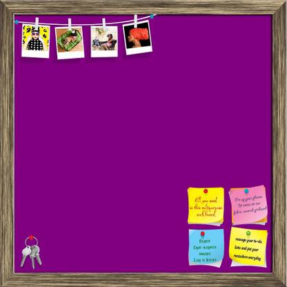 Artzfolio Purples Purple Colour Notice Pin Board Soft Board with Push Pins Cork Bulletin Board