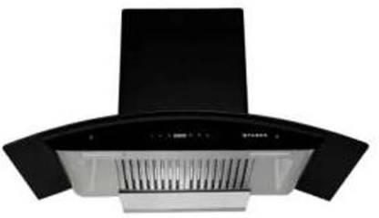 Zoi 5458 Auto Clean Wall Mounted BLACK 100 CMH Chimney