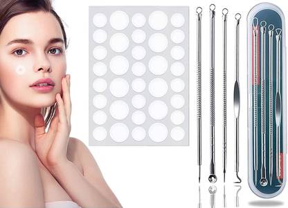 Eltihr 36 Pimple Patches with 4 Blackhead Needle Invisible Acne Patches