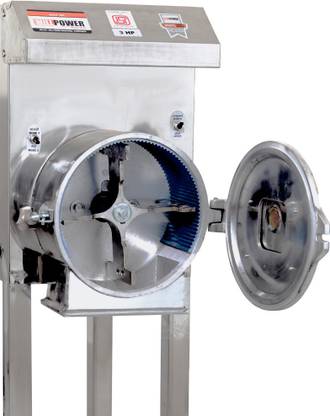 MILL POWER For All Grains, SINCE 1983 - Export Quality Pulverizer for Small Business Commercial Atta Chakki Machine, 3 HP Single Phase 27 kg/hour production Capacity Flourmill