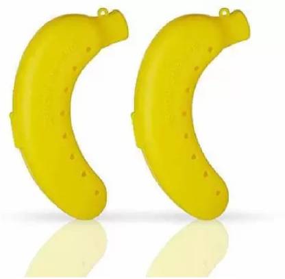 rushabh collections Fancy Plastic Banana Case - 2 Pieces 2 Containers Lunch Box