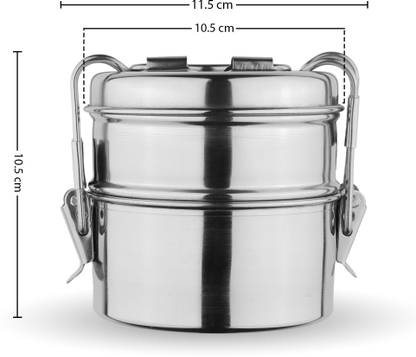 OMEGA Clip Tiffin 2 Containers Lunch Box
