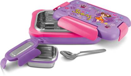 MILTON more meal small purple steel lunch box 650ml 2 Containers Lunch Box