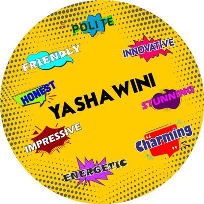 Ashvah Stylish Fridge Magnet -Gift for Son, Daughter, Kids, Friend, Name -Yashawini Fridge Magnet Pack of 1