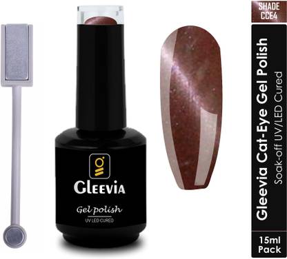 Gleevia CatEye UV Gel Polish|Magnetic Gel Polish for Professionals CCE4 15ml Combo Pack