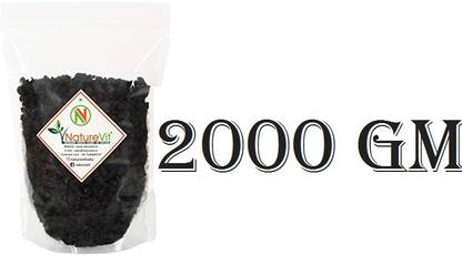 Nature Vit Seedless Black Raisins, 2 Kg [1 Kg x 2 Packets] [Kishmish] Raisins