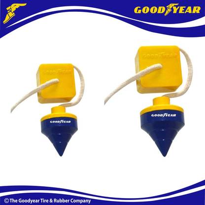 GOOD YEAR Plumb Bob , Plumbob, Pack of 2 (No.1 & No.2), Plum Bobs With 2 Mtr. Thread 800 g Iron Plumb Bob