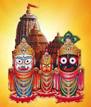 Self Adhesive UV Coated High Resolution Vinyl Print – Jai Jagannath Poster Fine Art Print