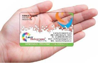 Warsi Design Transparent Visiting Card Printing Blocks