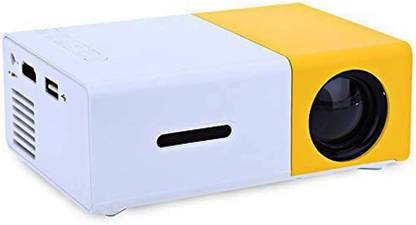PTCMart Best Quality Mini Portable Projector Full Color LED LCD Video for Entertainment (3000 lm) Portable Projector
