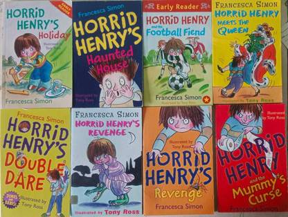 The Horrid Henry 8 Best Books Collection (Horrid Henry's Holiday, Horrid Henry's Haunted House, Horrid Henry And The Football Fiend, Horrid Henry Meets The Queen, Horrid Henry's Double Dare, Horrid Henry's Revenge, Horrid Henry And The Mummy's Curse)