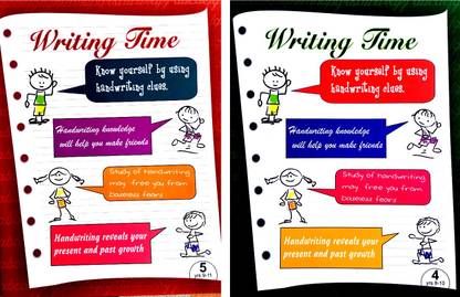 English Cursive Handwriting Practice Books For Class 1 To 5 Level Kids. Set Of 2 Books. Cursive Writing Practice Books For Kids