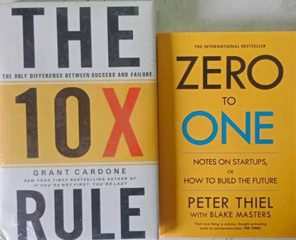 Combo Of The 10x Rule And Zero To One Books