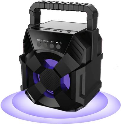Worricow Best Buy Thumping Bass LED Lights Bluetooth Speaker With USB/TF/AUX/FM Input 10 W Bluetooth Laptop/Desktop Speaker