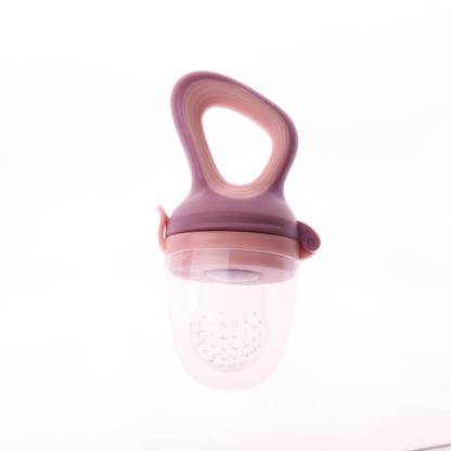 NEST CREATION Baby Shark Triangle Handle Silicone Fruit Feeder & Pacifier Teether and Feeder