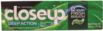 Closeup Deep Action Menthol Fresh Toothpaste Imported Toothpaste
