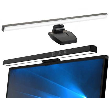IMAGINEA 20 Inch Monitor Screen Bar E-Reading LED Light Desktop Auto Dimming Monitor Lamp USB Powered Computer Light Setup with Touch Sensor for 0.1-0.6inch Thick Monitor Led Light