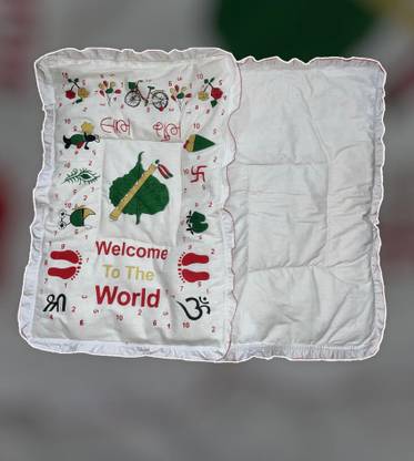 NIPAN NEW BORN BABY LABH_SUBH GODADI HANDMADE Pure Cotton Born Baby Suitable Colorful Handmade Design