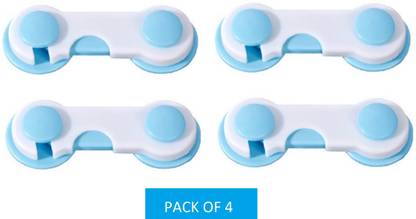 Smiker Baby Proofing Child Safety DIY Cabinet Lock Latch - Pack Of 4