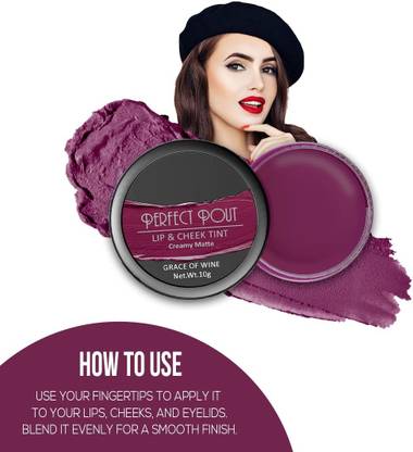 imelda Propositional Matte Finish Face Blush Cream Purple Color Blusher