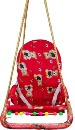 Maanit Baby swing for kids ( Multicolor ) with Safety Belt small Swings