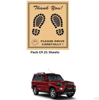 RONISH Paper Disposable Paper Mat For  Mahindra Scorpio