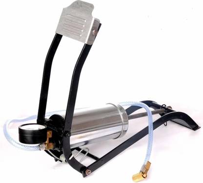 POOJA Air Foot Pump With Steel Chrome Plated Cylinder Pressure Washer