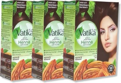 VATIKA Henna Permanent Herbal Hair Colour Natural Brown 4.0 (with natural Extracts) , Natural Brown 4.0
