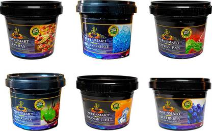 Puff Smart Premium Herbal 100g Each Pan Ras, Brain-O-Freeze, Zafran Pan, Double Apple, Orange Chill, Blueberry Hookah Flavor