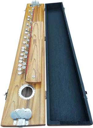 Rjmusictraders 3 ft Bulbul Tarang (Indian Banjo) Lyre Instrument