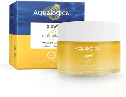 Aqualogica Glow+ JellO Illuminating Face Moisturizer with Vitamin C & Papaya