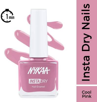 NYKAA Insta Dry Fast Drying Nail Enamel Polish Flamingo Filter 342