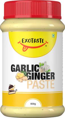 EXOTASTE Ginger Garlic Paste 400g Cooking use Naturally Processed Adrak Lahsun Chutneys
