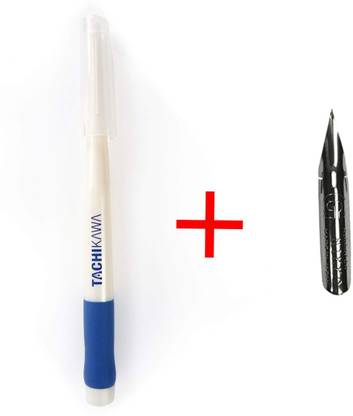 Tachikawa Comic Pen Nib Holder With Nib Model TP40 - Pearl White + Cap Calligraphy