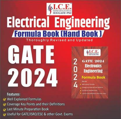Gate Electrical Engineering 2024 Formula Book, Last Minute Preparation Gate Electrical Formula Book