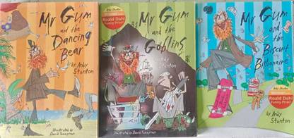 Andy Stanton Best 3 Books Set Mr Gum And The Dancing Bear; Mr Gum And The Goblins; Mr Gum And The Biscuit Billionaire