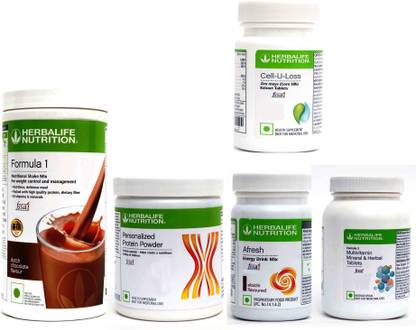 Herbalife Nutrition FORMULA1 CHOCOLATE +AFRESH CINNAMON+ PROTEIN 200 G + MULTIVITAMIN + CELL U LOSS
