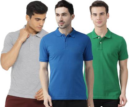 Solid Men Multicolor T-Shirt