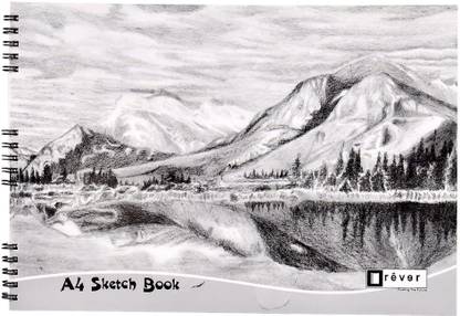 Rever Wiro Bound Sketch|Drawing Book (Pack of 1) (21cmX29.7cm) Sketch Pad